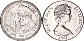 Isle of Man 1 Crown 1981 PM
KM# 80, N# 23064; Copper-nickel; Elizabeth II; Sir Francis Chichester; Mintage 50000 pcs.; UNC