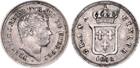 Italian States Kingdom of the Two Sicilies 5 Grana 1838
KM# 326, N# 26586; Silver ; Ferdinand II (1830-1859); XF+