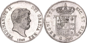 Italian States Kingdom of the Two Sicilies 120 Grana 1858
KM# 370, N# 18301; Silver; Ferdinand II; AUNC with mint luster