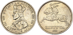 Lithuania 10 Litu 1936
KM# 83, N# 11190; Silver; Vytautas; Kaunas Mint; AUNC