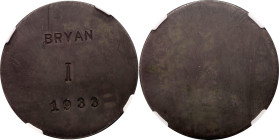 Luxembourg BRYAN / I / on a Luxembourg 72 Asses 1795 NGC AU58 #1933
Dav. 1592, Brunk B-1237; Silver ; From the Newmark Collection. Earlier from our (...