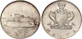 Malta 2 Liri 1972
KM# 14, N# 12492; Silver, Prooflike; Fort St. Angelo; With minor hairlines & nice toning