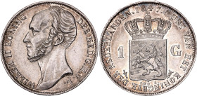 Netherlands 1 Gulden 1847
KM# 66, N# 16188; Silver; Willem II; AUNC with mint luster and golden patina