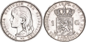 Netherlands 1 Gulden 1892
KM# 117, N# 16129; Silver; Wilhelmina; XF-AUNC