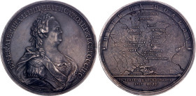 Russia Commemorative Medal "Journey of Catherine II to Crimea" 1787 Old Restrike
Diakov# 205.1; 107.91 g., 64.5 mm.; By Timofey Ivanov; Obv: Crowned ...