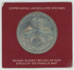Bahamas 2 Dollars 1974 FM
KM# 66, N# 4990; Copper-Nickel; With Original Package; Elizabeth II; Franklin Mint; Mintage: 37000 pcs.; UNC