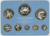 Belize Annual Proof Set 1978 FM
KM# PS10; Silver., Proof; With original velvet box & certificate; Franklin Mint