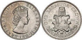 Bermuda 1 Crown 1964
KM# 14, N# 14208; Silver; Elizabeth II; London Mint; UNC