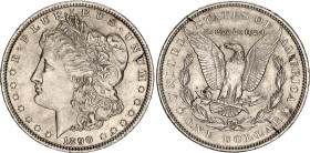 United States 1 Dollar 1890
KM# 110, N# 1492; Silver; "Morgan Dollar"; UNC.