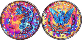 United States 1 Dollar 1896
KM# 110, N# 1492; Silver; "Morgan Dollar"; UNC with a beautiful multicolor artificial patina