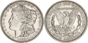United States 1 Dollar 1921
KM# 110, N# 1492; Silver; Morgan Dollar; XF+.