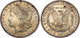 United States 1 Dollar 1921 D
KM# 110, N# 1492; Silver; "Morgan Dollar"; Denver Mint; UNC Luster with nice golden toning