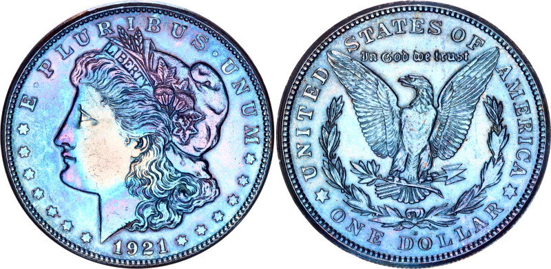 United States 1 Dollar 1921 S
KM# 110, N# 1492; Silver; "Morgan Dollar"; San Fr...