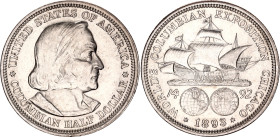 United States 1/2 Dollar 1893
KM# 117, N# 4396; Silver; Columbian Exposition; UNC with mint luster remains
