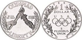 United States 1 Dollar 1988 S
KM# 222, N# 20149; Silver., Proof; 1988 Seoul Olympics; San Francisco Mint; With minor hairlines