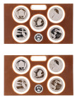 United States 2 x Proof Sets 2015 S "America the Beautiful"
KM# 597a - 601a; Copper-Nickel., Proof; Complete Proof Set of 5 Quarters; National Parks;...