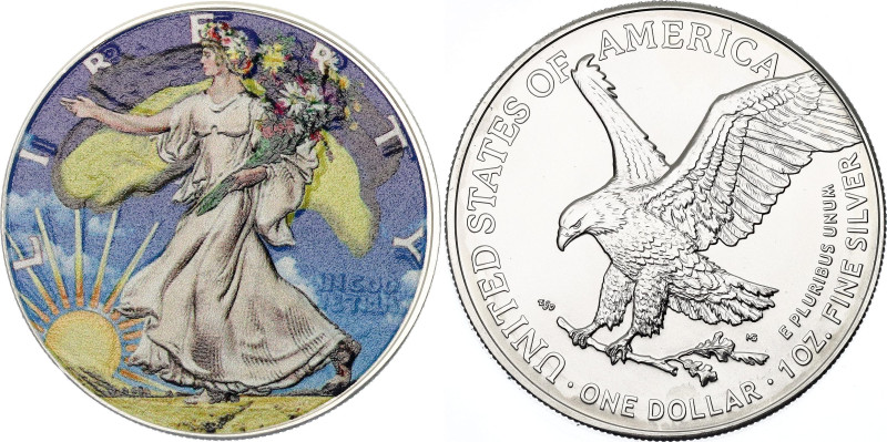 United States 1 Dollar 2022 "Walking Liberty - Ukraine"
Silver (.999); Overprin...