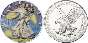 United States 1 Dollar 2022 "Walking Liberty - Ukraine"
Silver (.999); Overprint on the U.S. 1 Dollar 2022; Mintage 100 pcs; With original box & Cert...