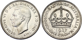 Australia 1 Crown 1937
KM# 34, Schön# 28, N# 12503; Silver; George VI, Coronation, Mint: Melbourne; XF/AUNC