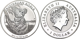 Australia 1 Dollar 2015 P
N# 68298; Silver (.999); Australian Koala - Koala Bullion Coin; Perth Mint