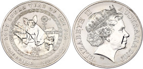 Australia 1 Dollar 2019
Silver; Elizabeth II; Lunar Year of the Pig; UNC