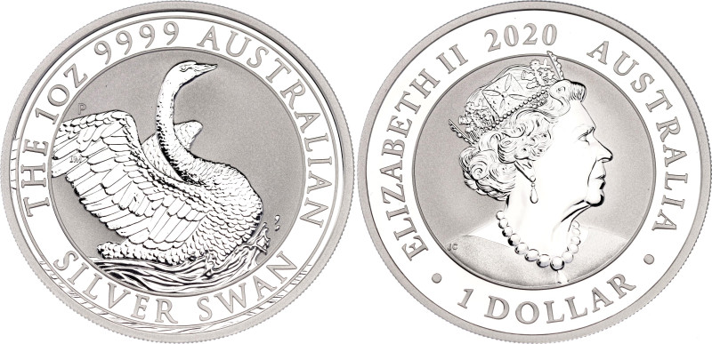 Australia 1 Dollar 2020 P
N# 198635; Silver; Elizabeth II; Australian Silver Sw...