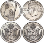 Niue 2 x 5 Dollars 1987 - 1988
KM# 1, 17; Copper-Nickel; Boris Becker & J.F. Kennedy "Ich bin ein Berliner"; UNC