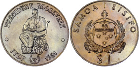 Samoa 1 Tala 1981
KM# 47, N# 51426; Copper-nickel; Tanumafili II; International Year of Disabled Persons (IYDP); Mintage 8000 pcs.; UNC