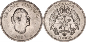 Tonga 1 Pa'anga 1967
KM# 11, N# 15865; Copper-nickel; Salote Tupou III; Mintage 78000 pcs.; UNC
