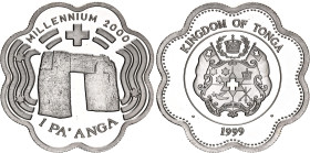 Tonga 1 Pa'anga 1999
KM# 17, N# 36252; Silver, Proof; Millennium; Mintage 10000 pcs.