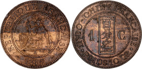 French Indochina 1 Centime 1888 A
KM# 1, N# 3311; Bronze; Paris Mint; XF/AUNC