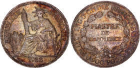 French Indochina 1 Piastre 1922 H
KM# 5a.3, Lec# 299; Silver; Heaton; XF+ with a beautiful multicolor patina
