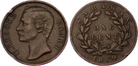 Sarawak 1 Cent 1889
KM# 6, N# 11398; Copper; Charles Brooke; VF