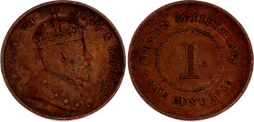 Straits Settlements 1 Cent 1903
KM# 19, N# 11040; Bronze; Edward VII; Calcutta Mint; XF-AUNC