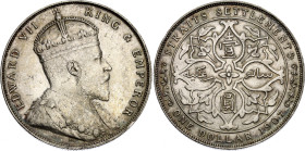 Straits Settlements 1 Dollar 1907
KM# 26, Dav AAO# 304, N# 12779; Silver; Edward VII; AUNC/UNC with mint luster & hairlines