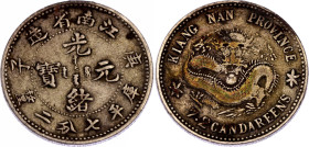 China Kiangnan 10 Cents 1900
Y# 142a.4, N# 22794; Silver 2.63 g.; Guangxu; VF+