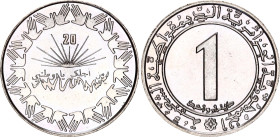 Algeria 1 Dinar 1983 (ND)
KM# 112, N# 1750; Copper-nickel; 20th Anniversary of Independence; UNC, first strike