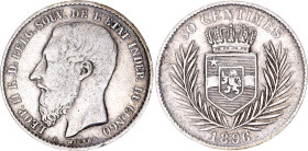 Belgian Congo 50 Centimes 1896
KM# 5, N# 7013; Silver; Leopold II; VF-XF