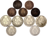 Hungary Lot of 11 Coins 1892 - 1914 KB
KM# 480, 482, 483; Various dates & denominations, Franz Joseph II