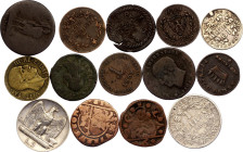 Italy Lot of 14 Coins 1619 - 1941
With Silver; Various states & denominations; F/XF+