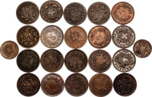 Switzerland Lot of 22 Coins 1850 - 1932 B
KM# 3, 4, 4a; VF/AUNC