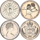 World Lot of 2 Coins 1980 -1987
Copper-nickel; Niue 5 Dollars 1987 and Great Britain 25 Pence 1980; UNC