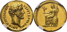 ROMA IMPERIO. Antonino Pío. Roma. Áureo. 138-161. Anepígrafo. Mejor que EBC+/EBC. Muy buen y bello ejemplar