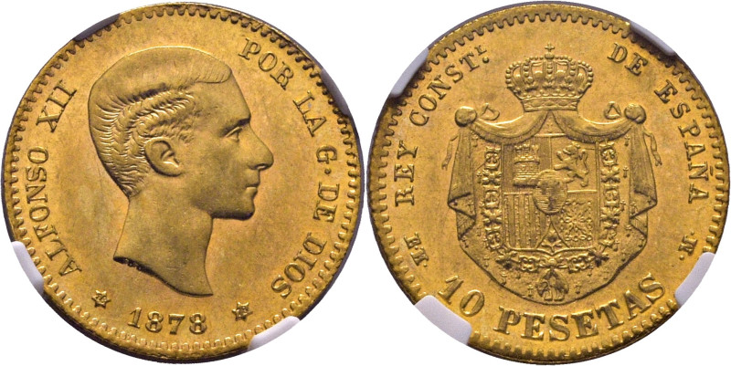 ESPAÑA. Alfonso XII. Madrid. 10 pesetas. 1978*18-78. EMM. Cy17521. Acuñación alg...