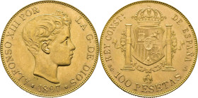 Alfonso XII. Madrid. 100 pesetas. 1897*19-62. SGV. Casi SC-/EBC+