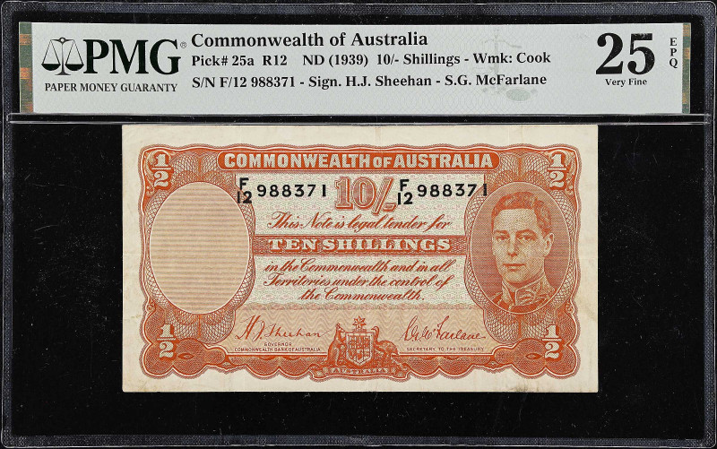 AUSTRALIA. Lot of (7). Commonwealth Bank of Australia. 10 Shillings & 1 Pound, N...