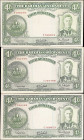 BAHAMAS. Lot of (3). Bahamas Government. 4 Shillings, 1936. P-9e. Very Fine.
SOLD AS IS/NO RETURNS. 

Estimate: $200.00- $300.00