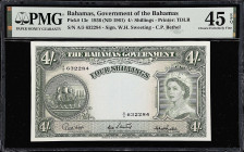 BAHAMAS. Government of the Bahamas. 4 Shillings, 1936 (ND 1961). P-13c. PMG Choice Extremely Fine 45 EPQ.

Estimate: $90.00- $150.00