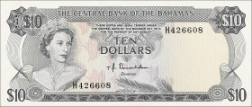 BAHAMAS. Central Bank of the Bahamas. 10 Dollars, 1974. P-38a. Extremely Fine.

Estimate: $125.00- $225.00