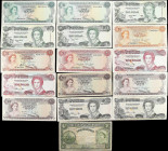 BAHAMAS. Lot of (16). Mixed Banks. 4 Shillings, 1/2, 1, 3, & 5 Dollars, Mixed Dates. P-Various. Fine to About Uncirculated.

Estimate: $200.00- $300...